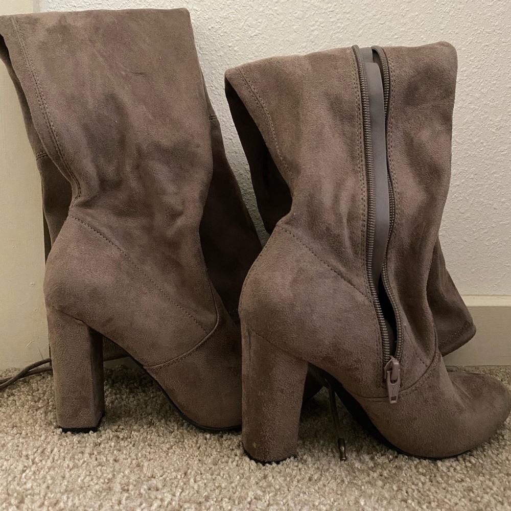 Target Thigh-high swede boots size 6